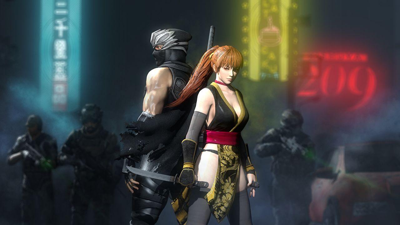 1280x720 Image Swords Man Warriors Ninja Gaiden, Kasumi, Ryu Hayabusa Girls
