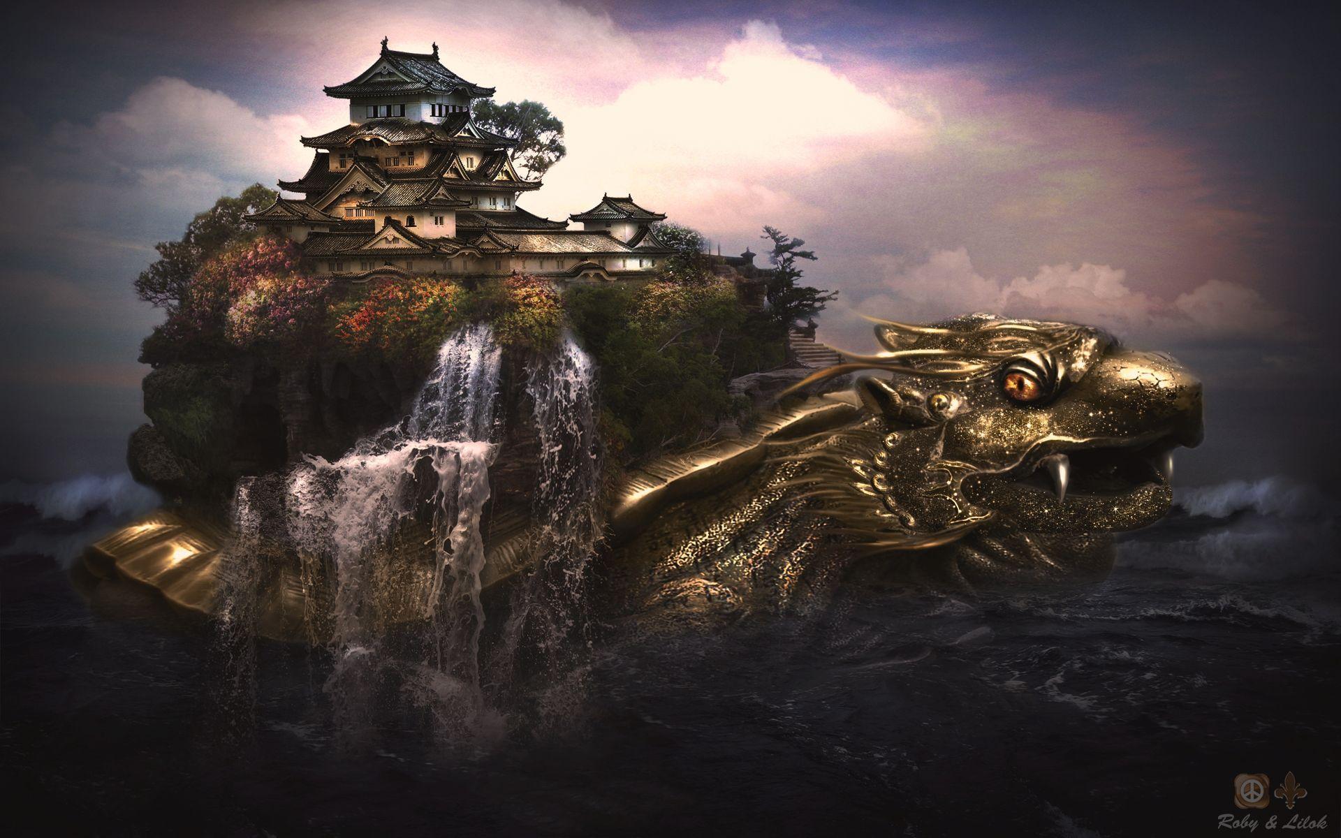 1920x1200 A water dragon