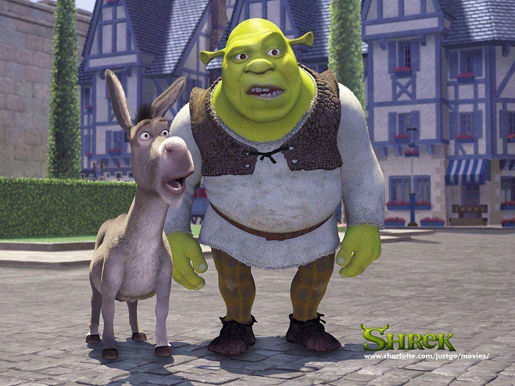 1024x768 Shrek and Donkey Cartoon Widescreen Image for PC