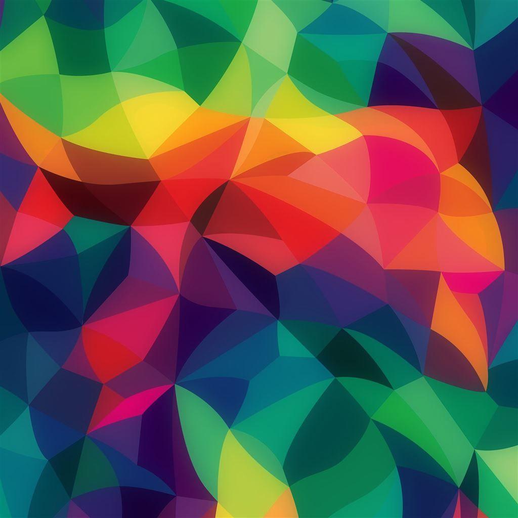 1024x1024 Rainbow Abstract Colors Pastel Dark Pattern iPad Air Wallpaper Free Download