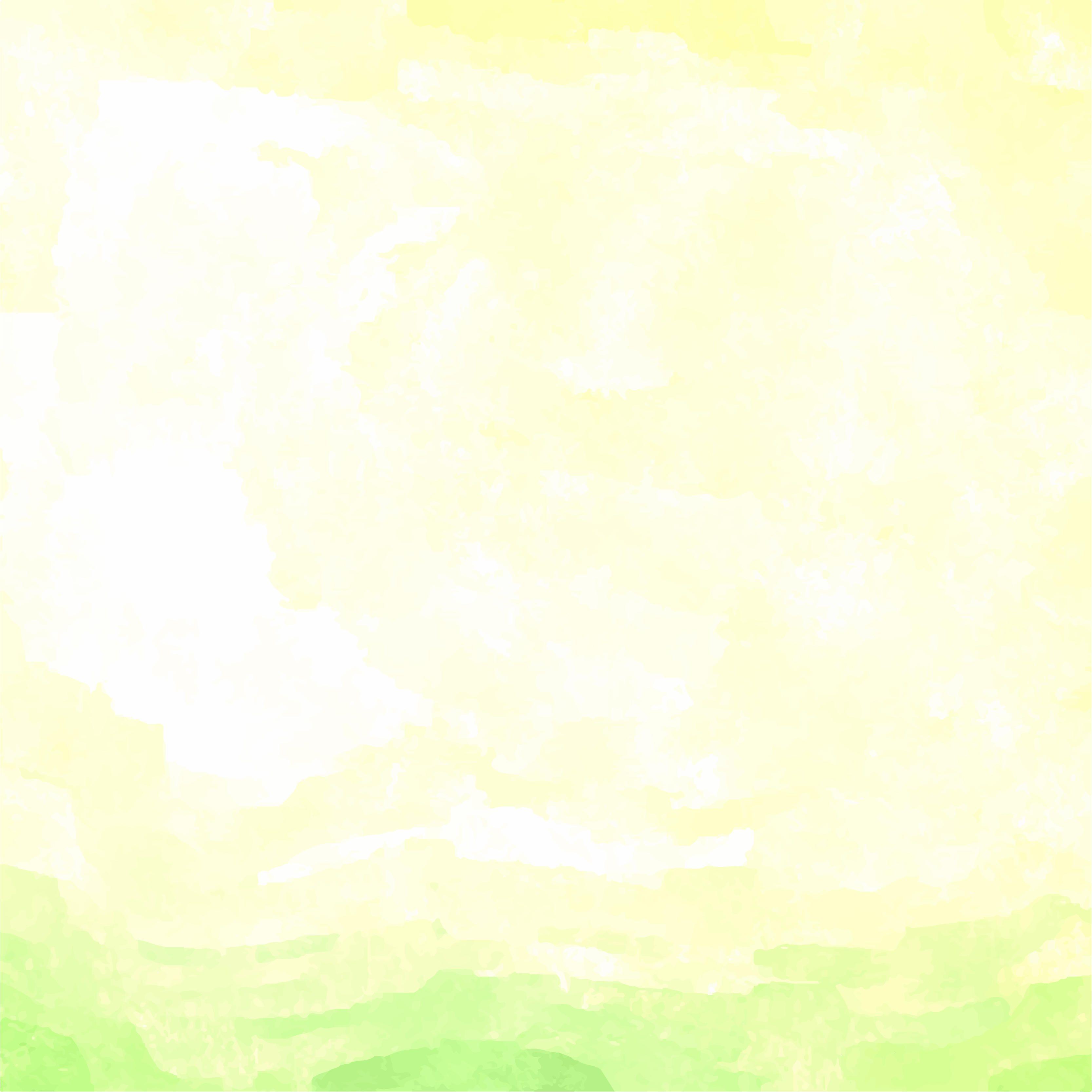 3333x3333 Light Yellow and Green Watercolor Background