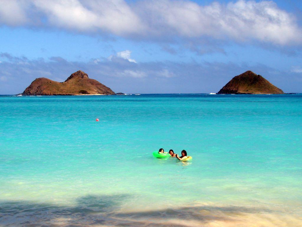1024x768 Lanikai beach kailua hawaii wallpaperx768