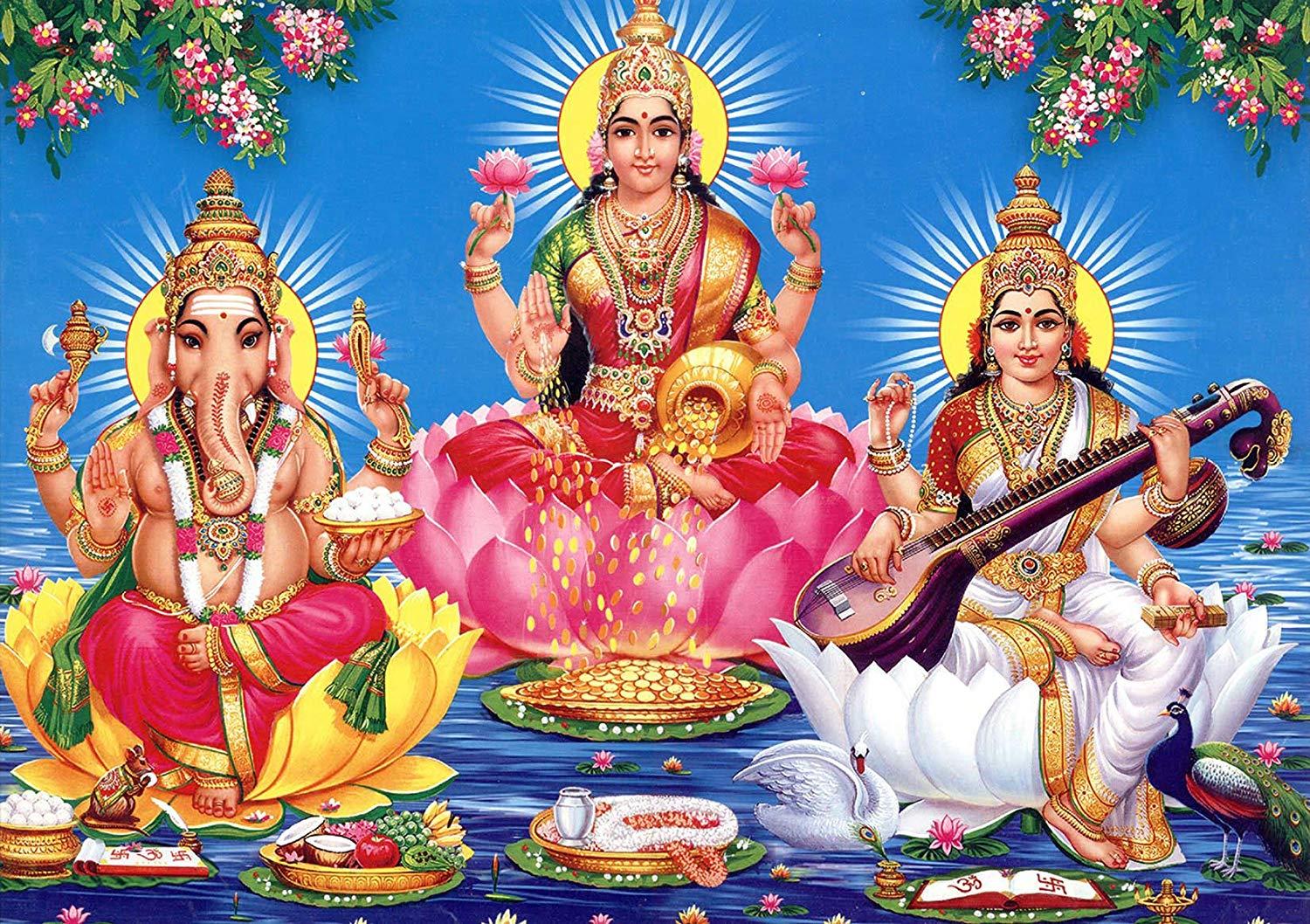 1500x1058 Best Laxmi Ganesh Saraswati Image. Download Laxmi Ganesh Saraswati Photo