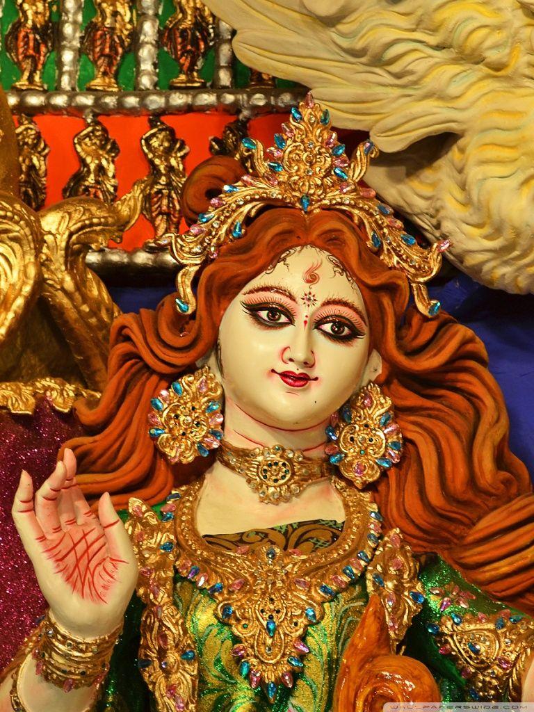768x1024 Maa Saraswati__Indian God Ultra HD Desktop Background Wallpaper for 4K UHD TV : Tablet