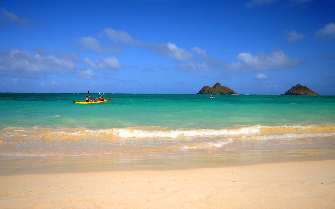 1280x800 Seashore 3 of Wavees Wallpaper