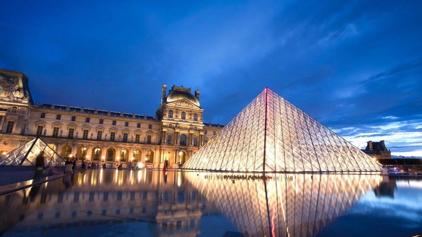 1365x768 Louvre museum pyramid HD wallpaper wallpaper Quality HD Desktop Wallpaper. Louvre, Louvre museum, Iconic artwork