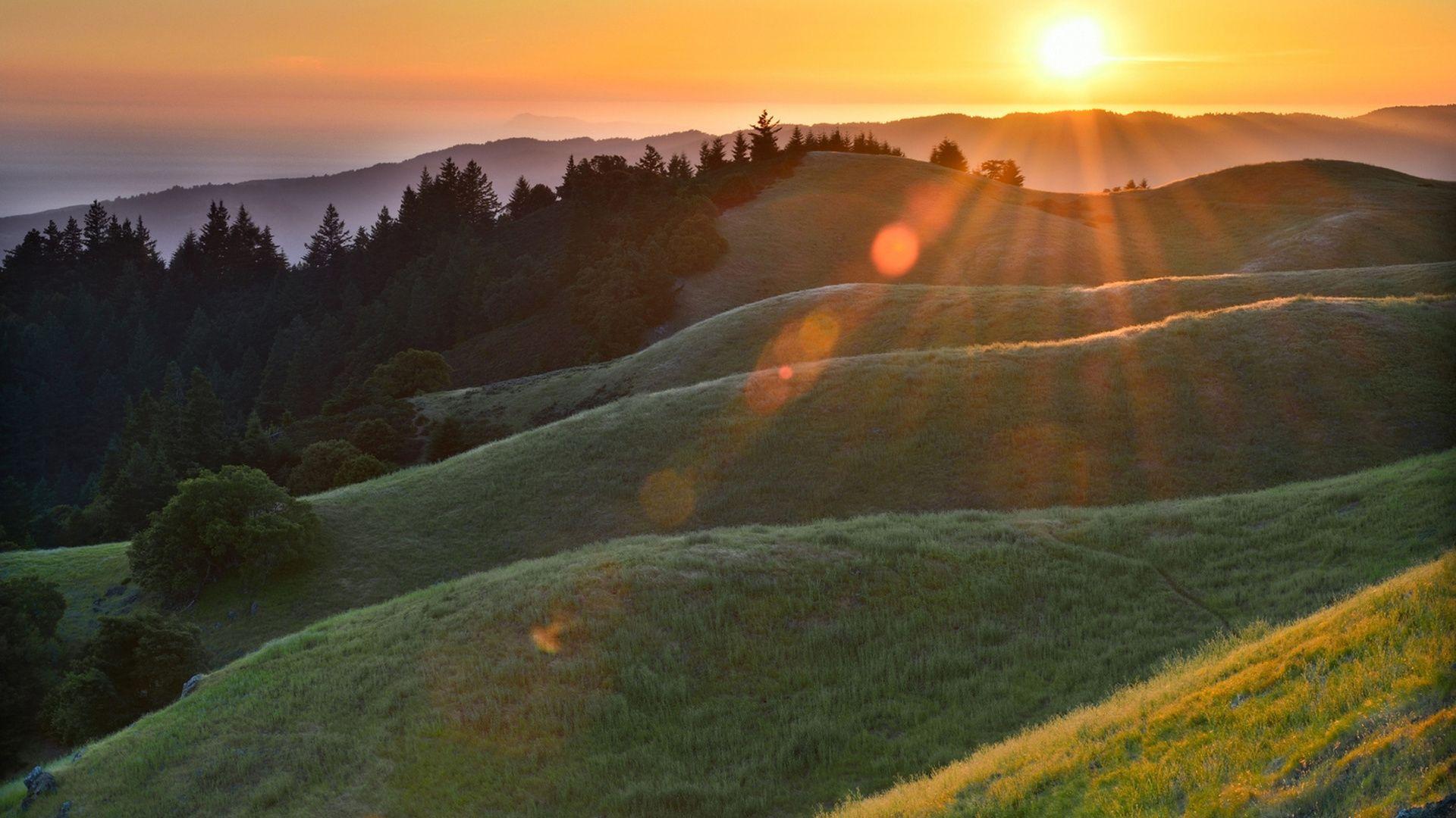 1920x1080 Sunbeam Landscape Wallpaper 51535 1920x1080px