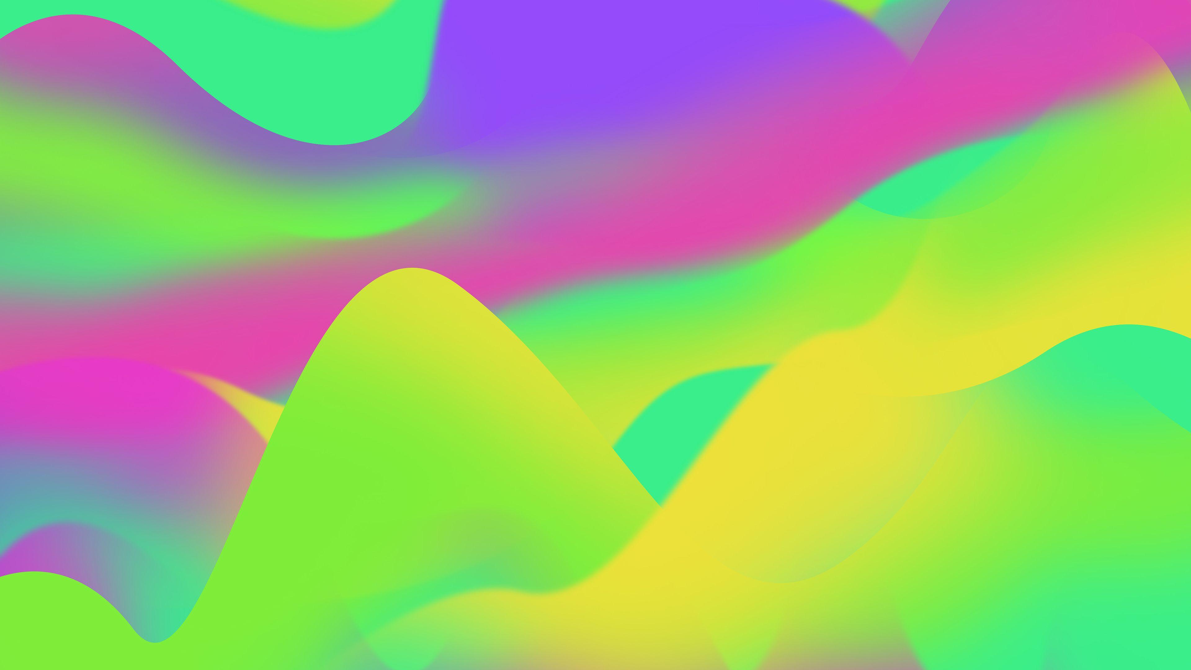 3840x2160 Holographic Colors Chromebook Wallpaper