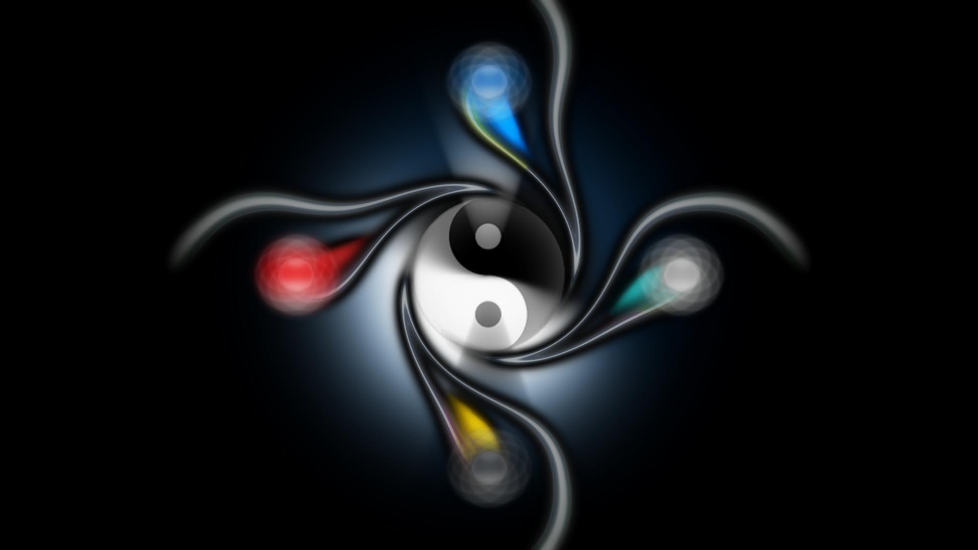 1920x1080 Dragon Yin Yang Wallpaper