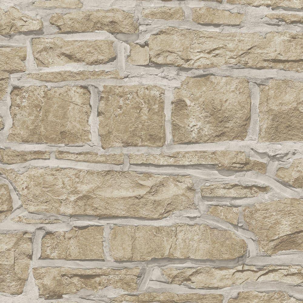 1000x1000 Arthouse Church Stone Pattern Wallpaper Faux Textured Brick Effect 697100. I Want Wallpaper