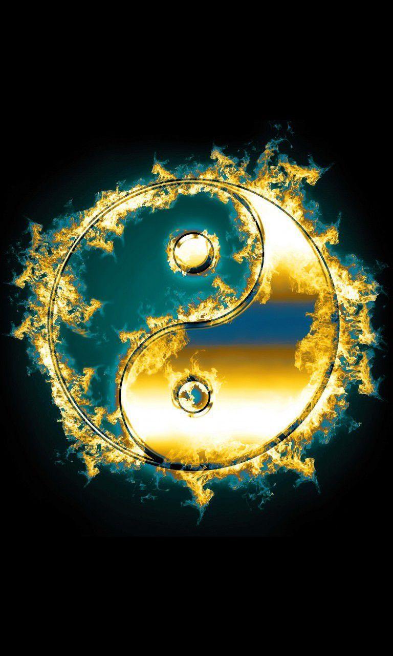 768x1280 Yin And Yang Wallpaper