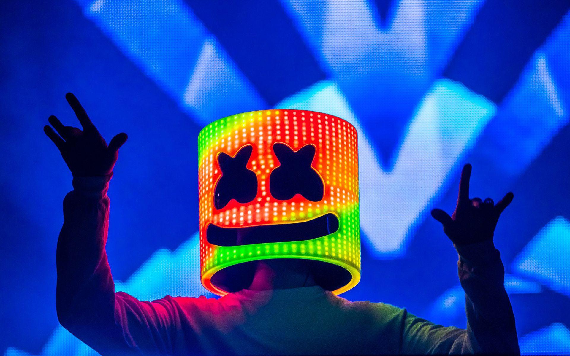 1920x1200 Download wallpaper DJ Marshmello, concert, DJ, superstars, night club, Christopher Comstock, Marshmello, DJs for desktop with resolution 1920x1200. High Quality HD picture wallpaper