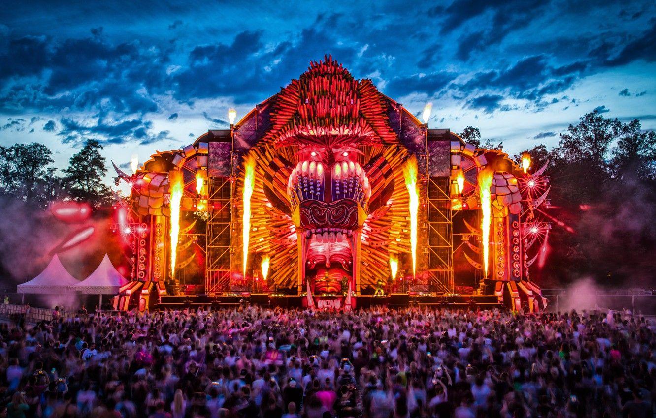 1332x850 Wallpaper Festival, Festival, Q Dance, World Club Dome Image For Desktop, Section музыка