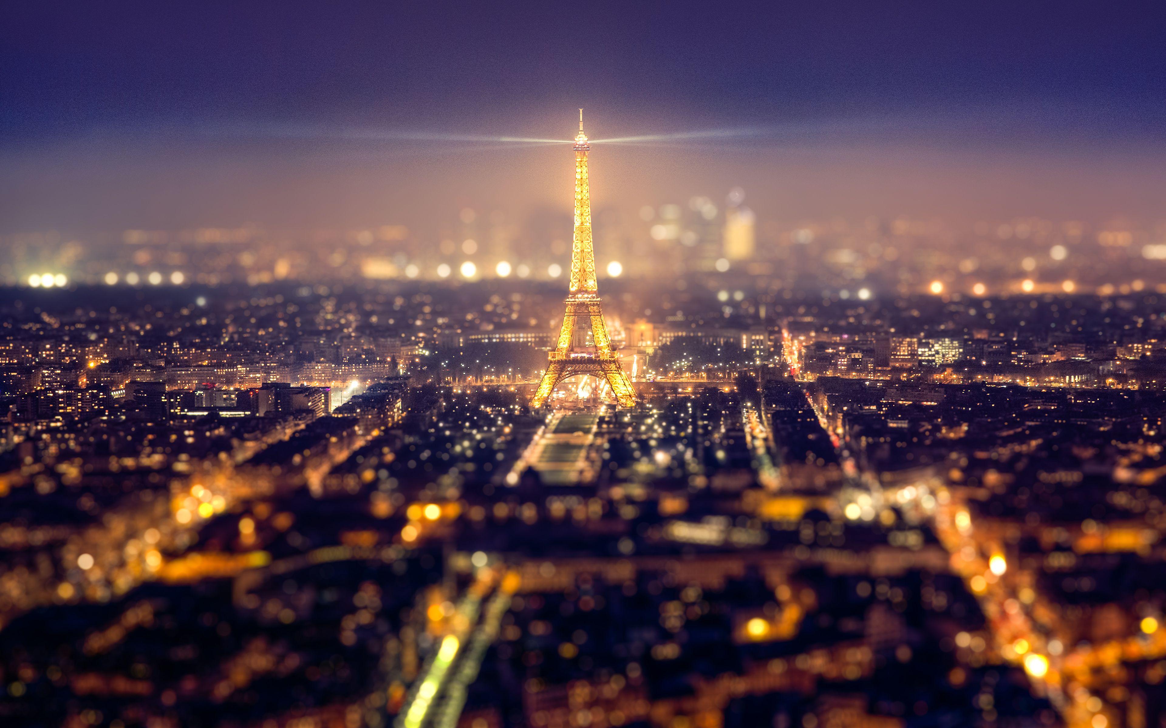 3840x2400 Eiffel Tower Paris Cityscape 4K Wallpaper