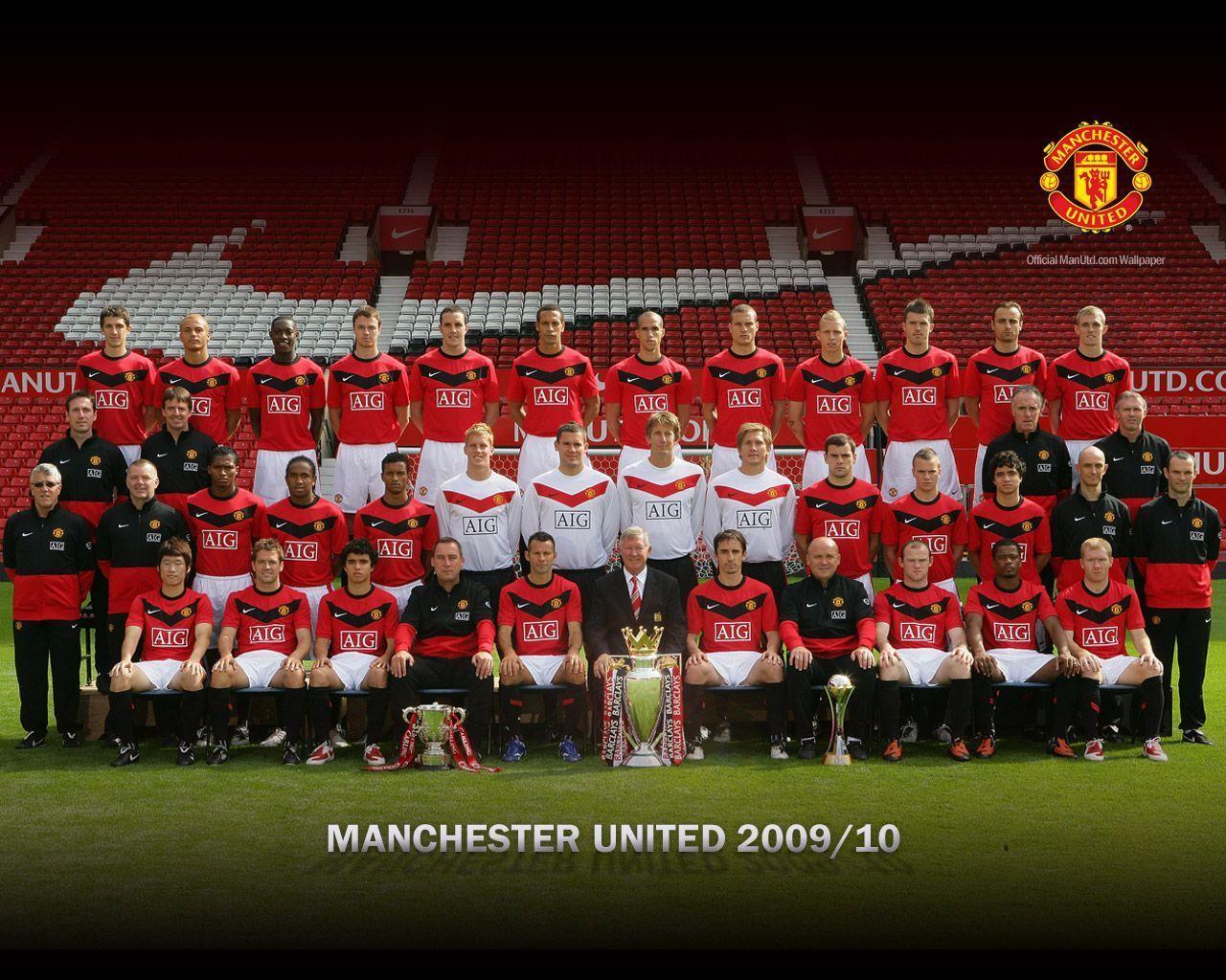 1280x1024 Hình nền đội bóng Manchester United 2009 2010.  Hình nền Manchester United.  Manchester United Hình nền, Manchester United, Đội Manchester United