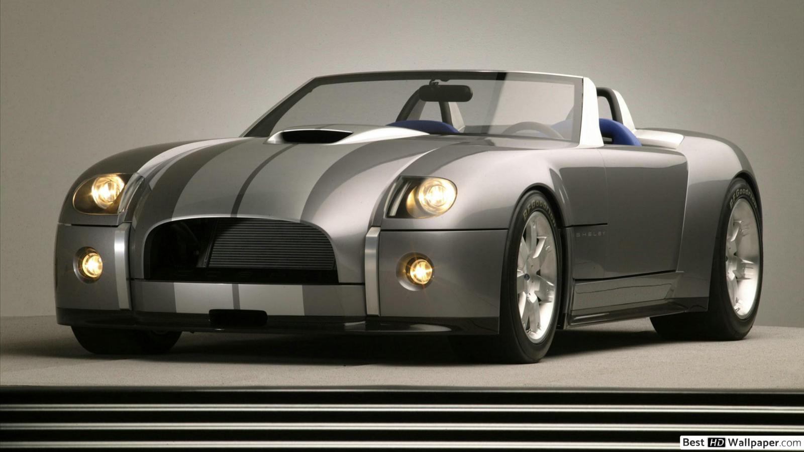 1600x900 Silver AC Cobra sport car HD wallpaper download