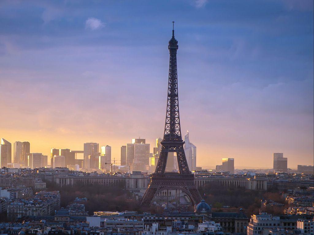 1024x768 Download wallpaper 1024x768 paris, tower, city standard 4:3 HD background