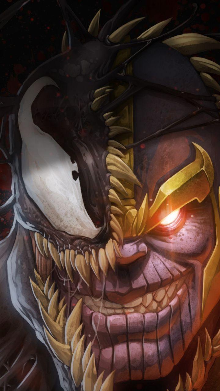 720x1280 Artwork, marvel, thanos and venom, 720x1280 wallpaper. Marvel wallpaper, Thanos marvel, Marvel art