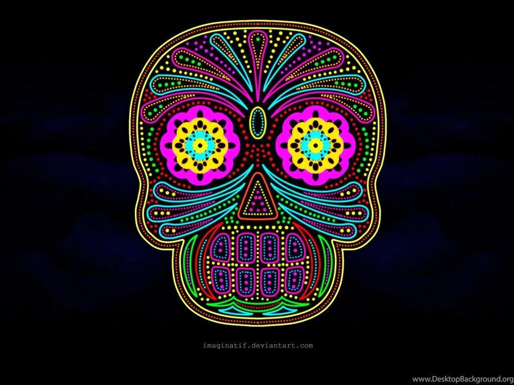1024x768 Mexican Skull Wallpaper By I maginatif Desktop Background