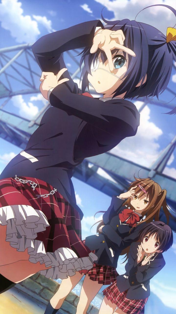 720x1280 Chunibyo Demo Koi ga Shitai.Rikka Takanashi HTC Windows Phone 8X wallpaper.Shinka Nibutani.Kumin Tsuyuri.720×1280