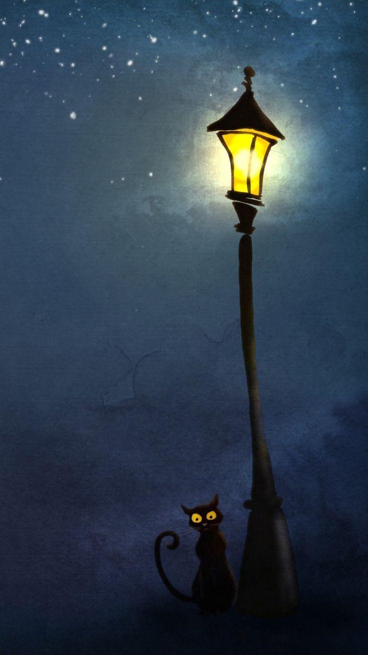 736x1309 Night Lamp Drunk HD Creative Fun Wallpaper