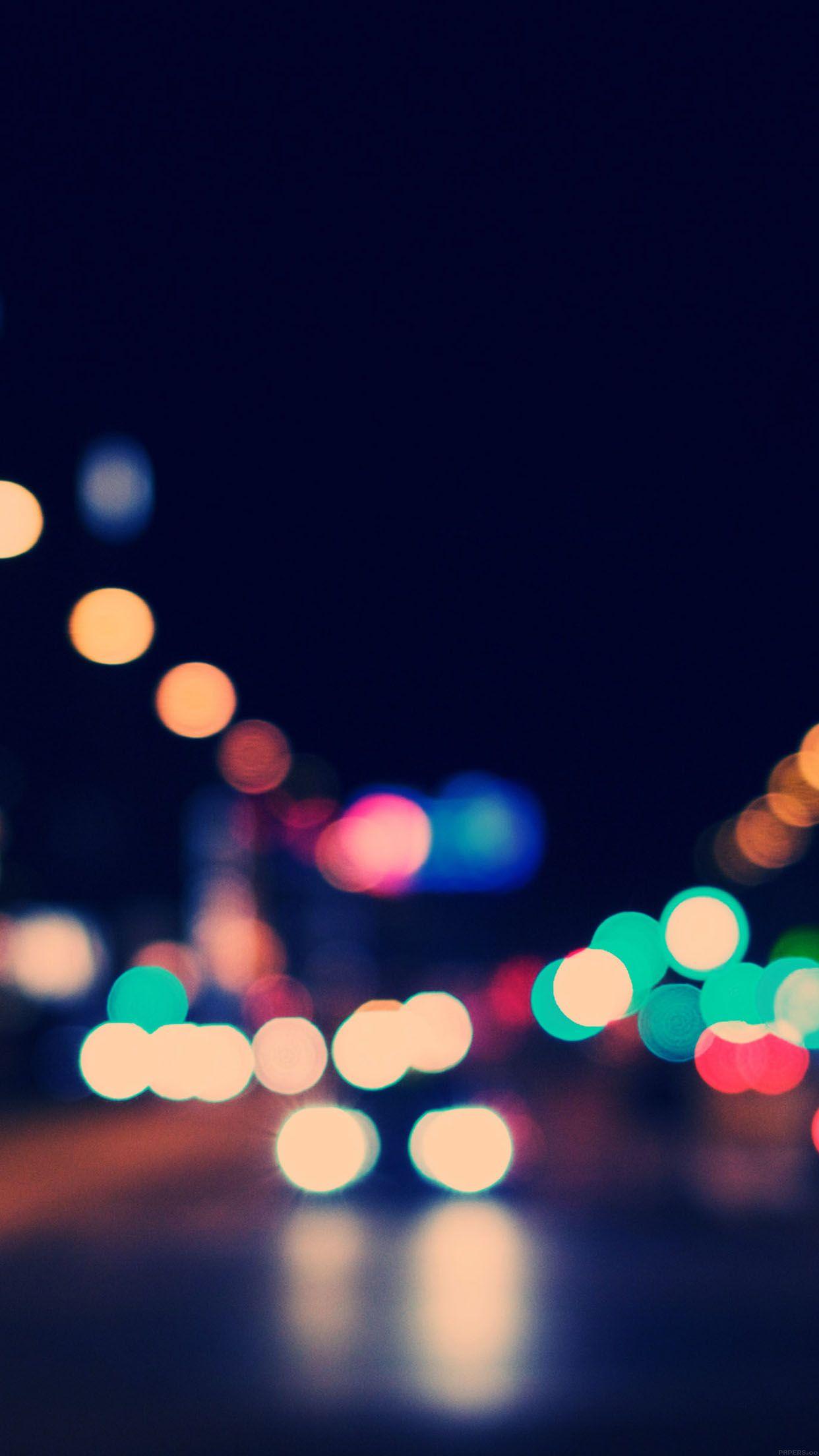 1242x2208 Wallpaper Drunk Night Bokeh