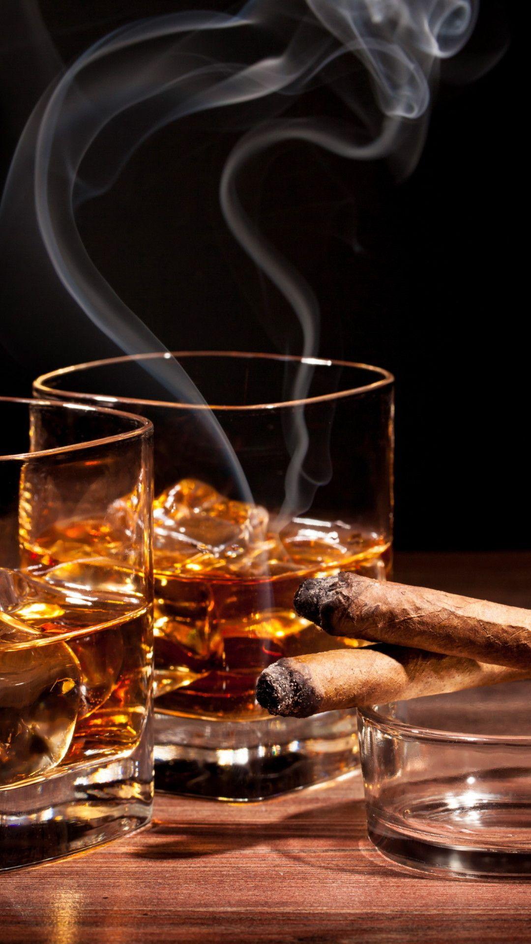 1080x1920 Whisky & Cigar Wallpaper