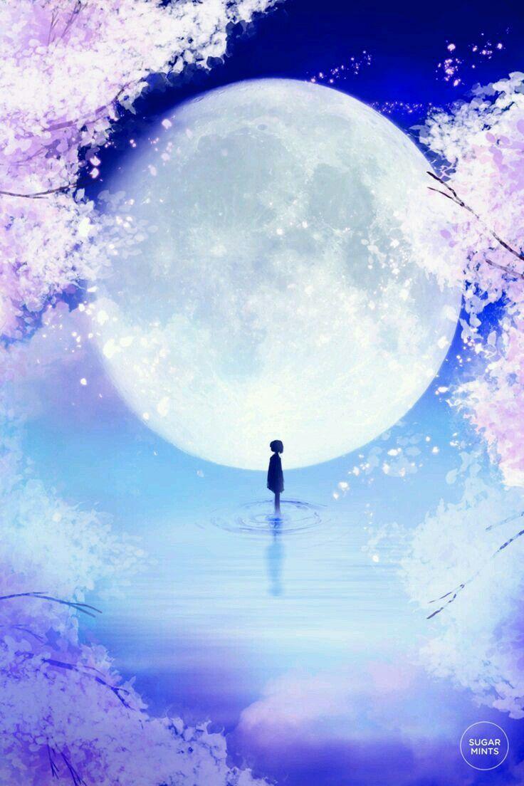 You Shine In The Moonlight Anime Anime Moonlight Wallpapers - Top Free Anime Moonlight Backgrounds