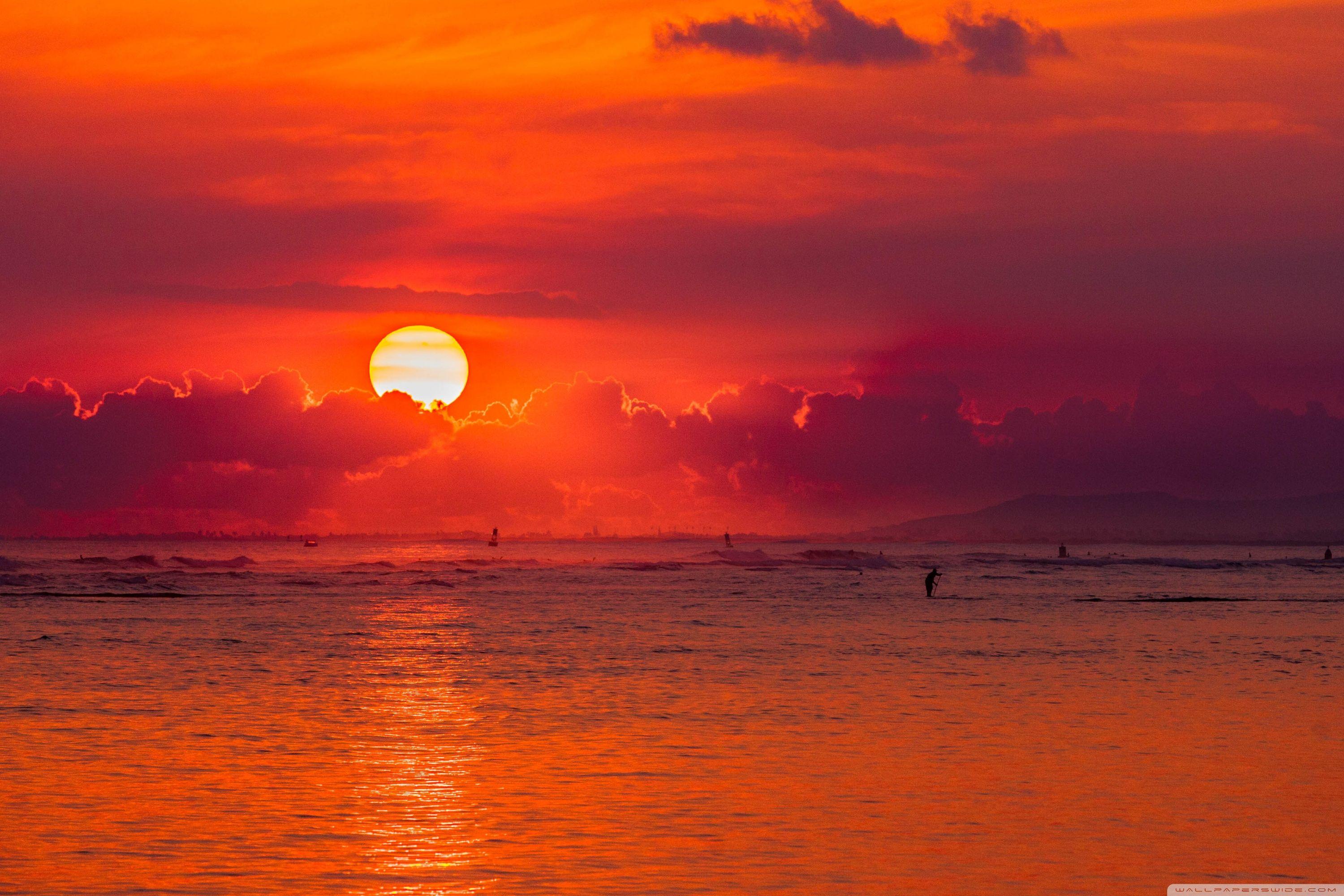 3000x2000 Oahu Hawaii Sunset Ultra HD Desktop Background Wallpaper for 4K UHD TV : Tablet