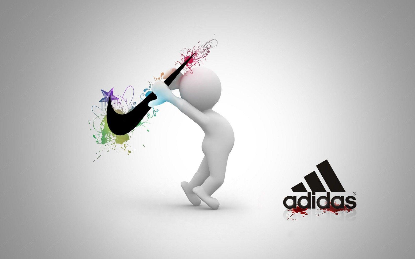 1680x1050 sports Adidas Nike brands logos colors. Adidas wallpaper, Adidas logo wallpaper, Nike wallpaper