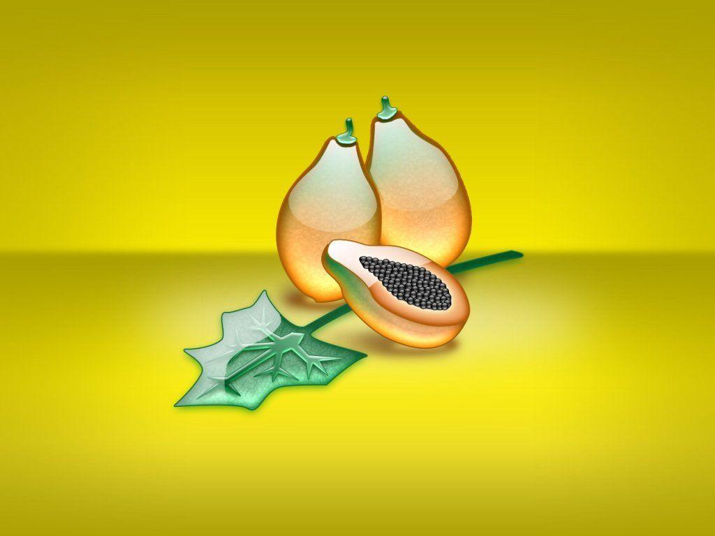 1024x768 Aqua Papaya Wallpaper Abstract 3D Wallpaper