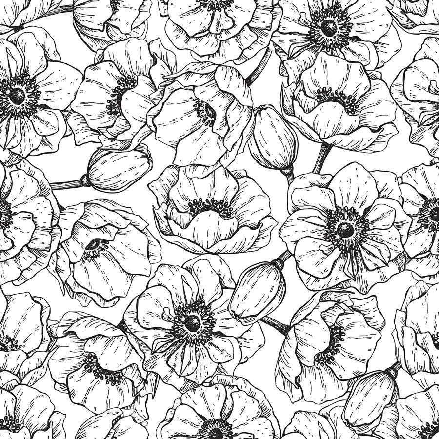 900x900 Flower Power. Vintage floral wallpaper, Floral pattern wallpaper, Flower power
