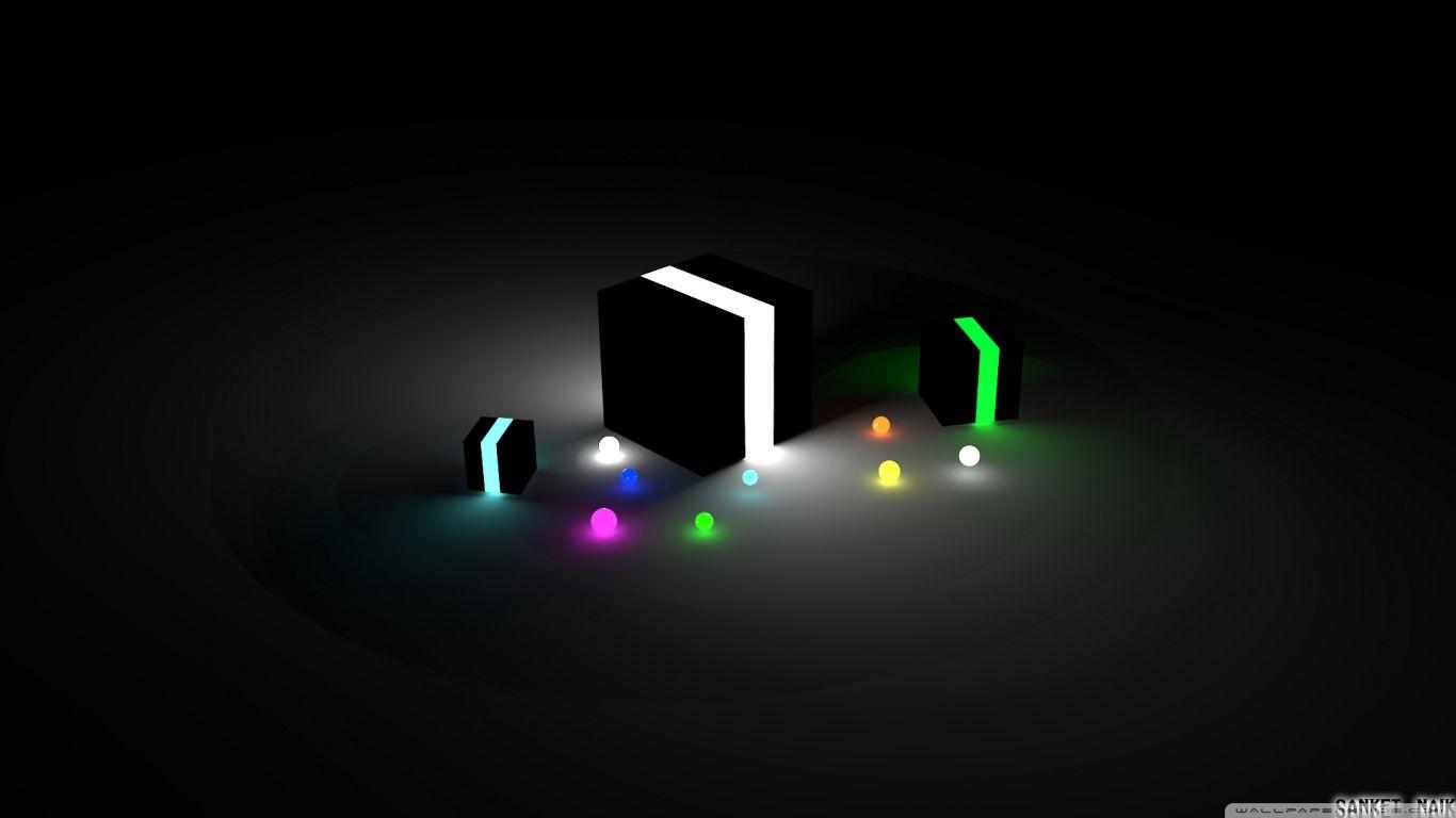 1366x768 HD Glow Wallpaper
