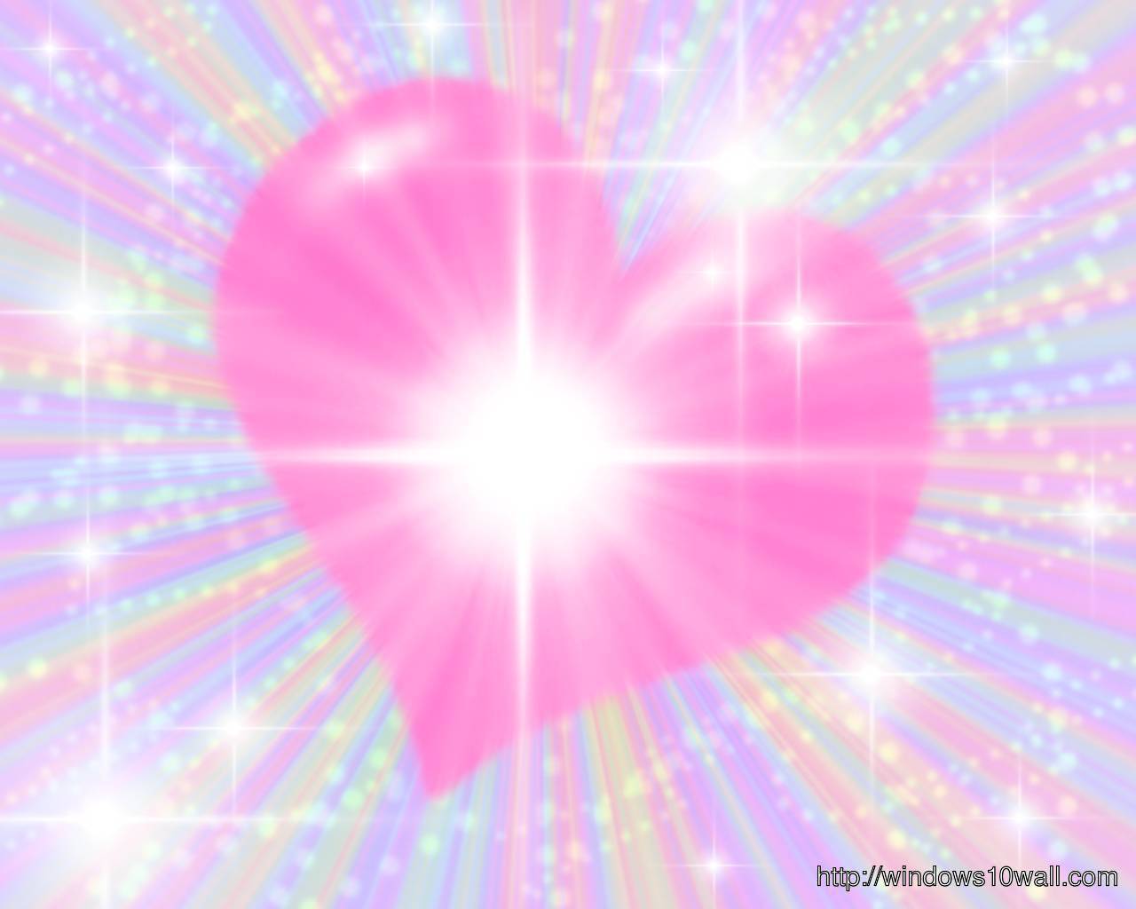 1280x1024 Cute Heart Shining HD Wallpaper