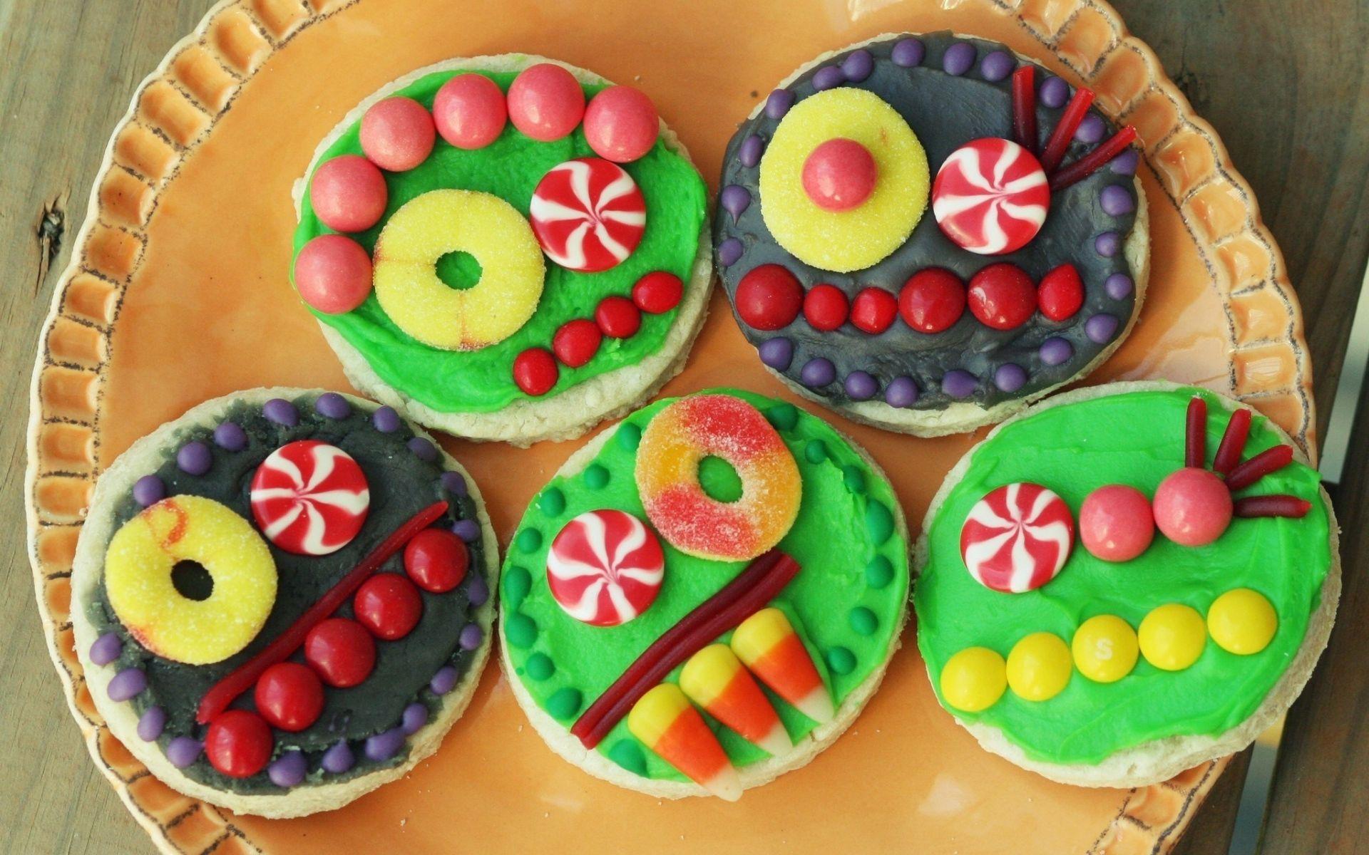 1920x1200 Candy Cookies Funny Faces wallpaper. Candy Cookies Funny Faces