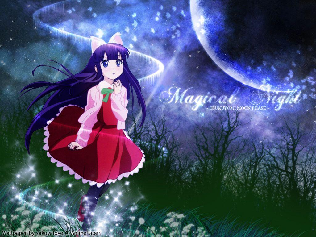 1024x768 hazuki tsukuyomi moon phase. konachan.com.com Anime Wallpaper