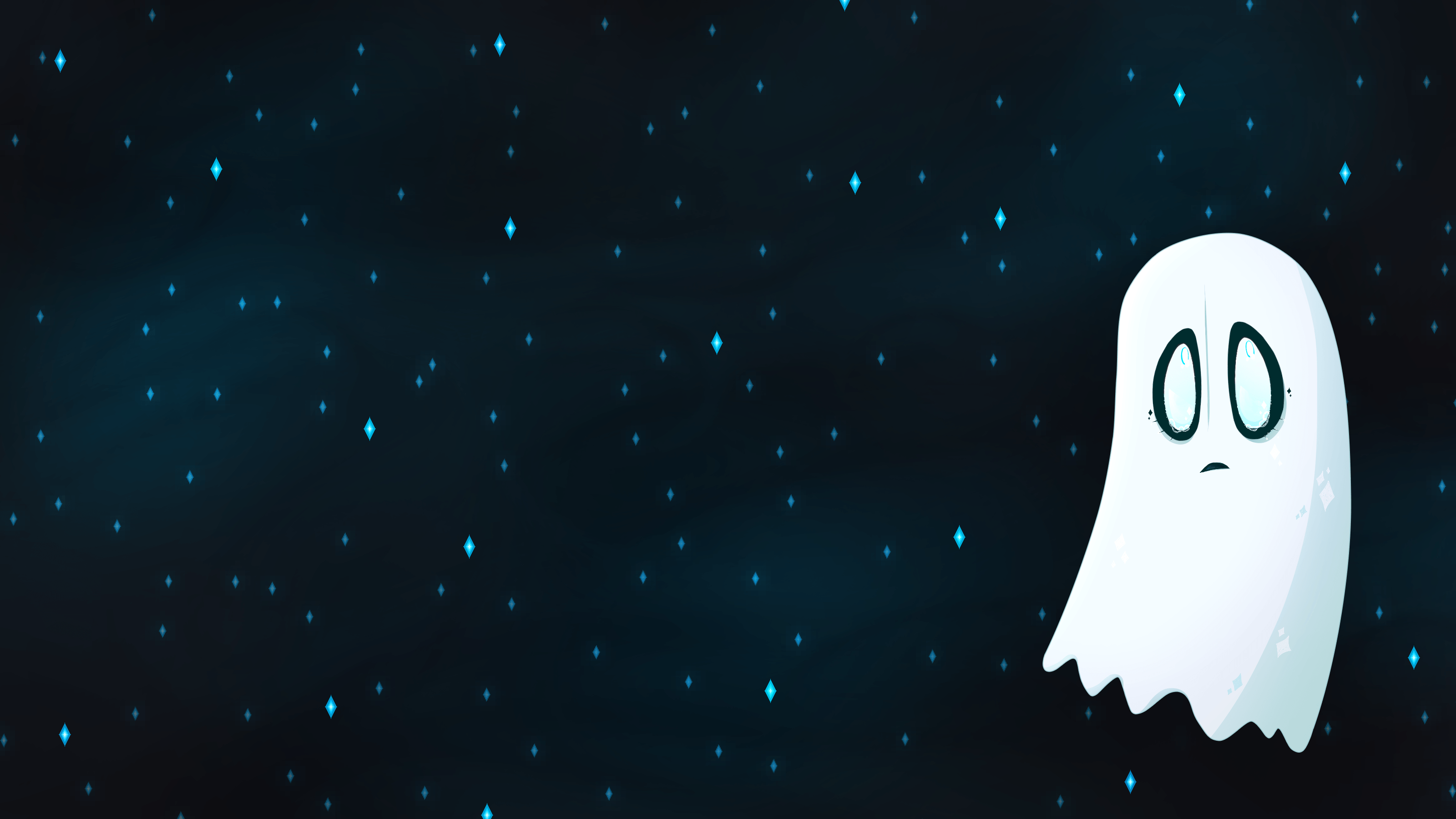 Nền màn hình Napstablook 3200x1800 (F2U!)