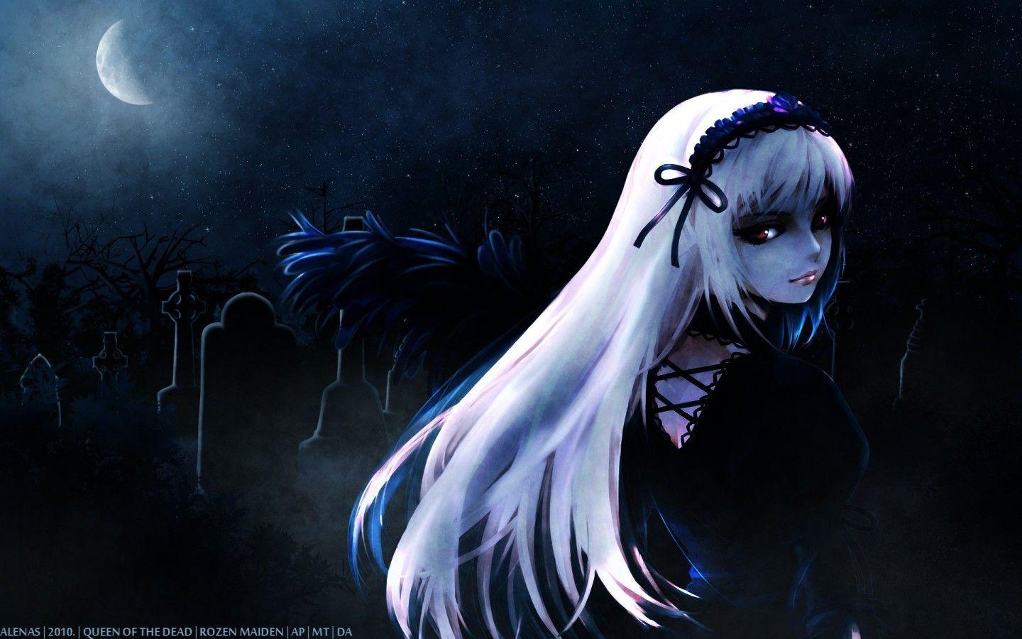 Dark Anime Girl Wallpapers - Top Free Dark Anime Girl Backgrounds - WallpaperAccess