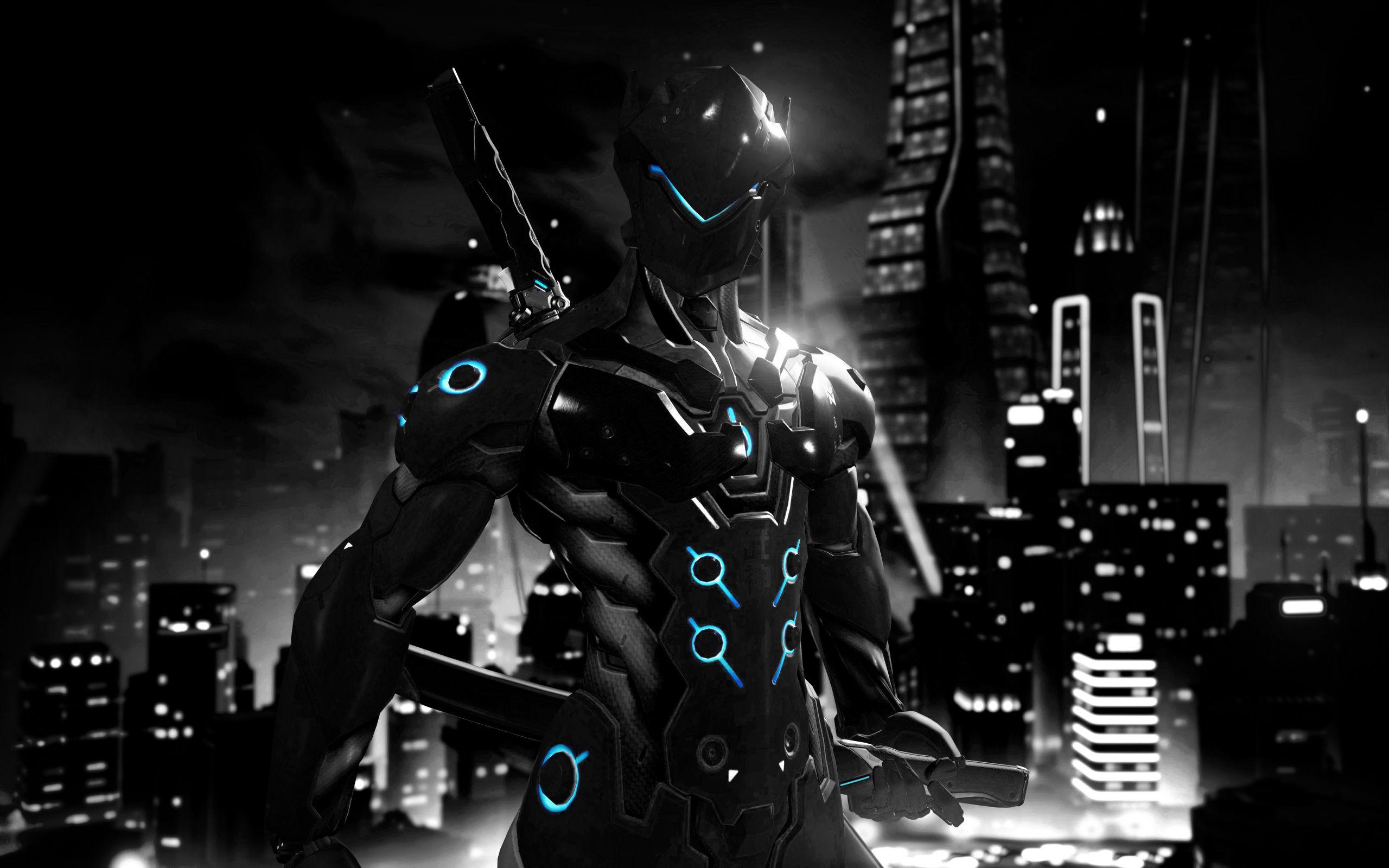 2560x1600 Desktop Wallpaper Genji, Dark, Ninja, Warrior, Overwatch, 10k, HD Image, Picture, Background, 205fd5