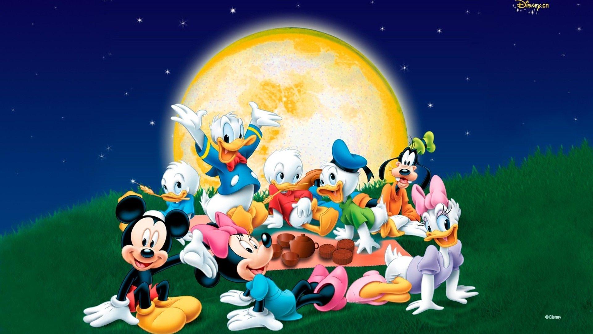1920x1080 Mickey Mouse And Friends With Donald Duck Family Wallpaper :