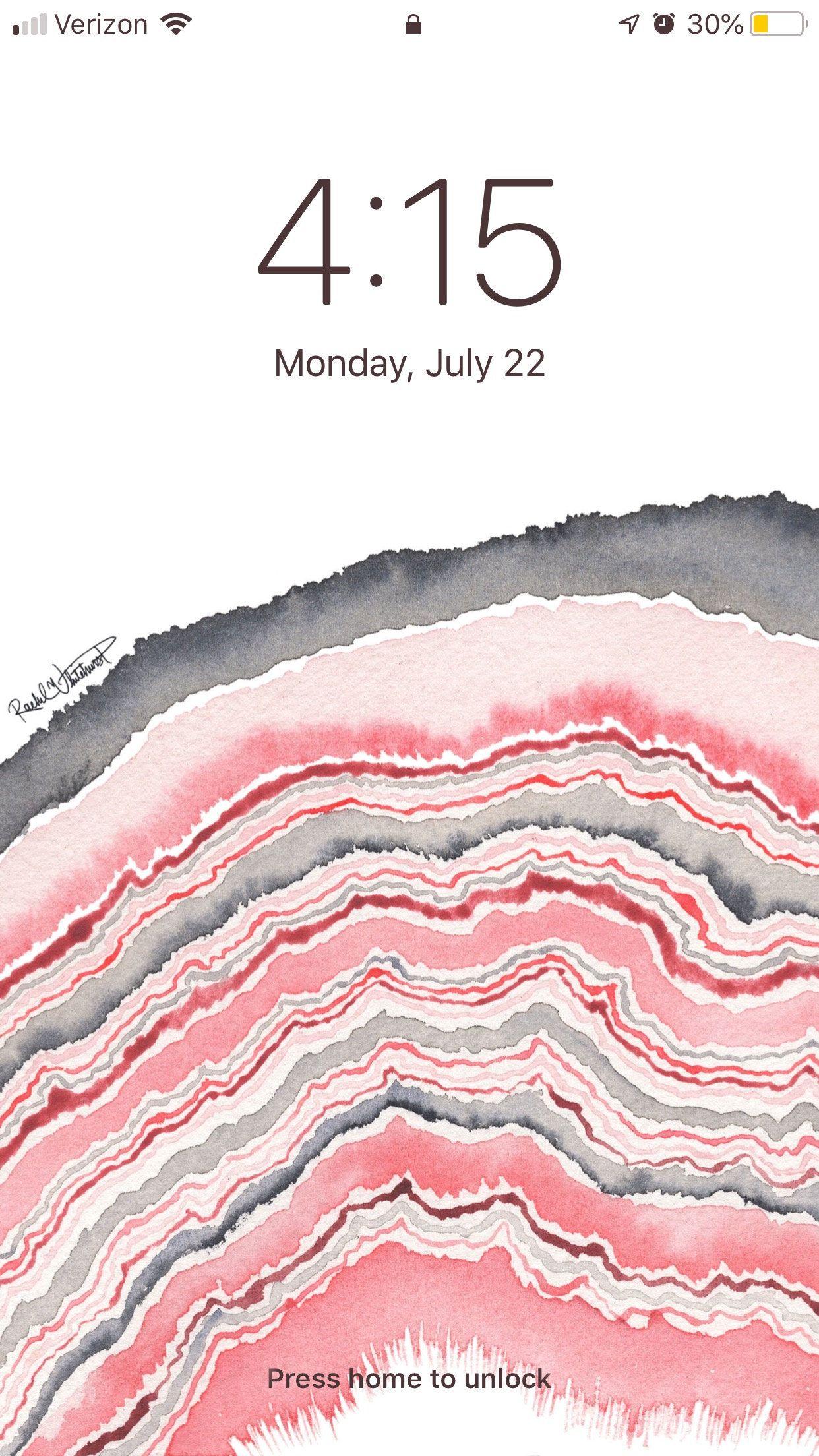 1242x2208 Baby Pink Geode Wallpaper