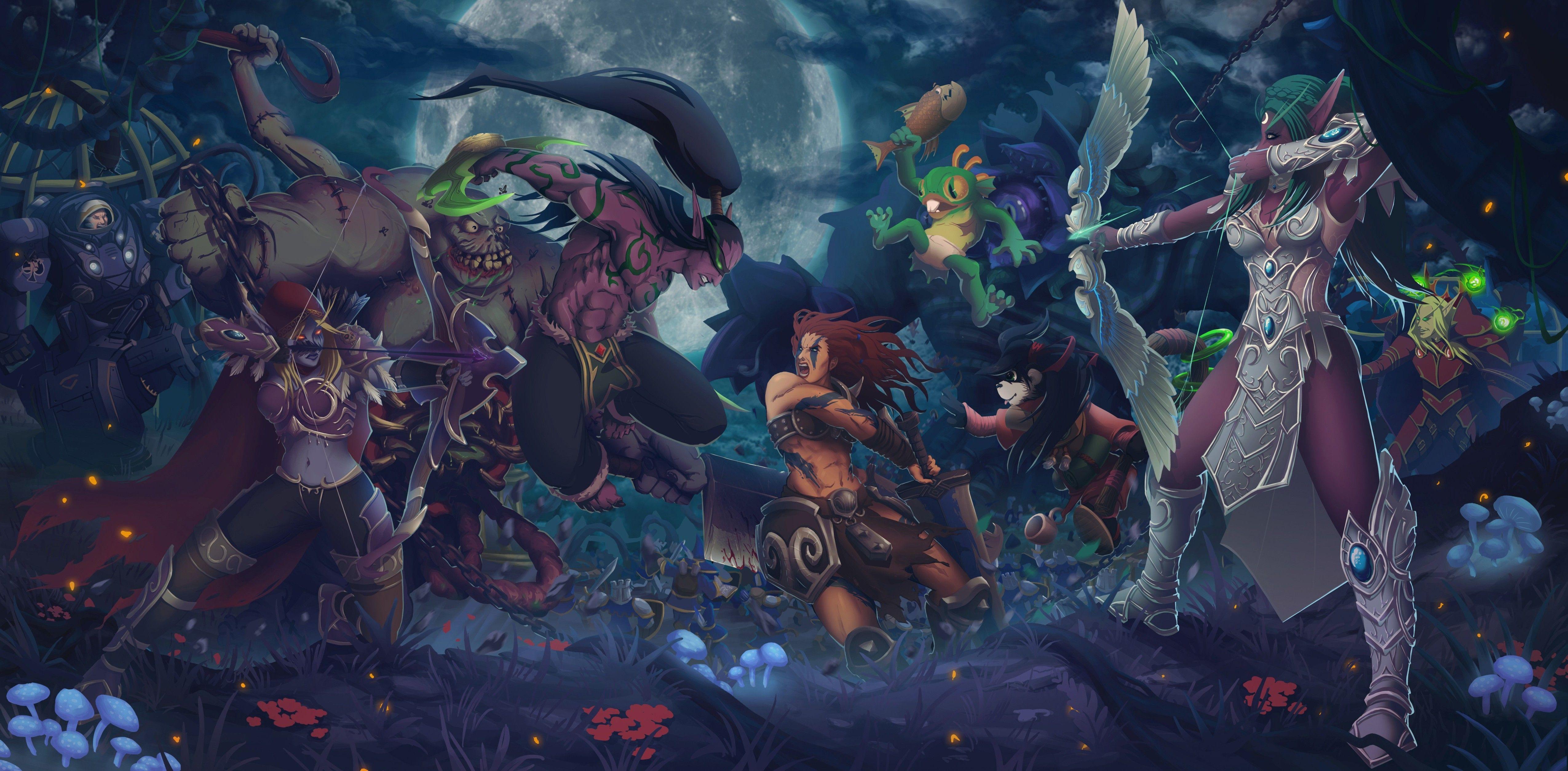 5100x2509 heroes Of The Storm, Sylvanas Windrunner, Contests Wallpaper HD / Desktop and Mobile Background