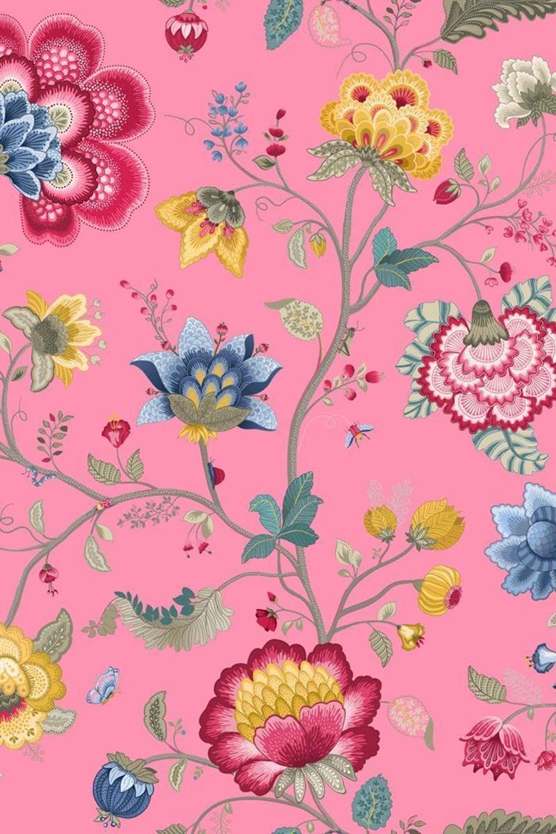 800x1200 Light Pink Floral Wallpaper