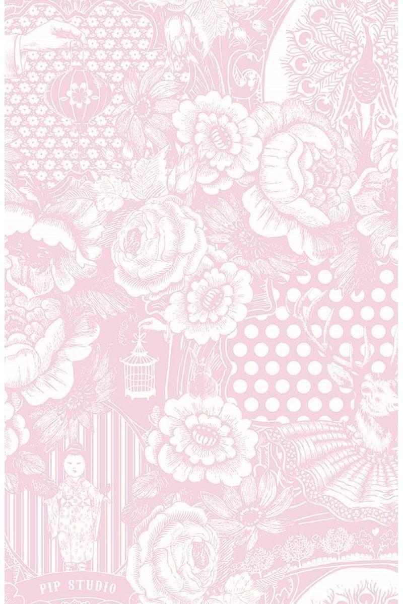 800x1200 Deerest Peacock wallpaper baby pink. Pip Studio the Official website