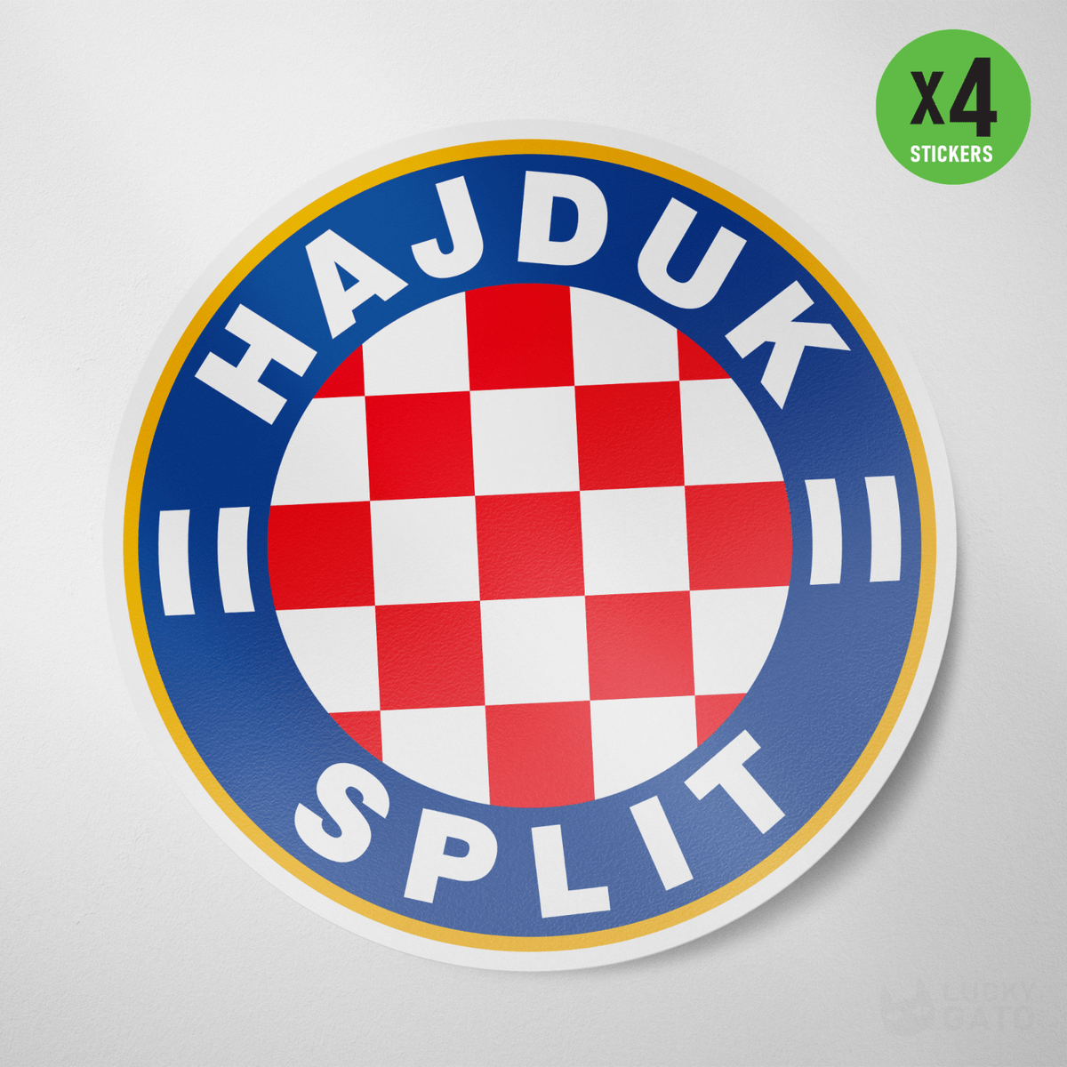 1200x1200 Hajduk Split Croatia 4 Pack Sticker Vinyl Decal Die Cut Football Soccer HNK