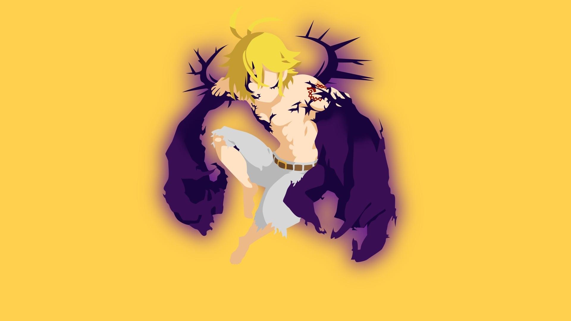 1920x1080 Anime, Minimalism, Meliodas, The Seven Deadly Sins Wallpaper