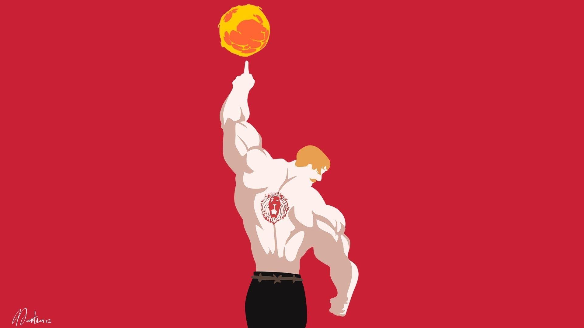1920x1080 Desktop wallpaper escanor, the seven deadly sins, anime, minimal, art, HD image, picture, background, 224824