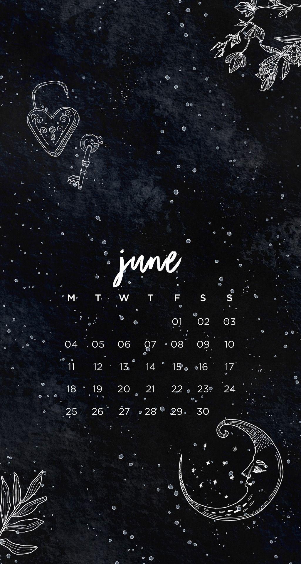 June Calendar Wallpaper  Fine Line Green Wallpaper  Idea Wallpapers  iPhone  WallpapersColor Schemes