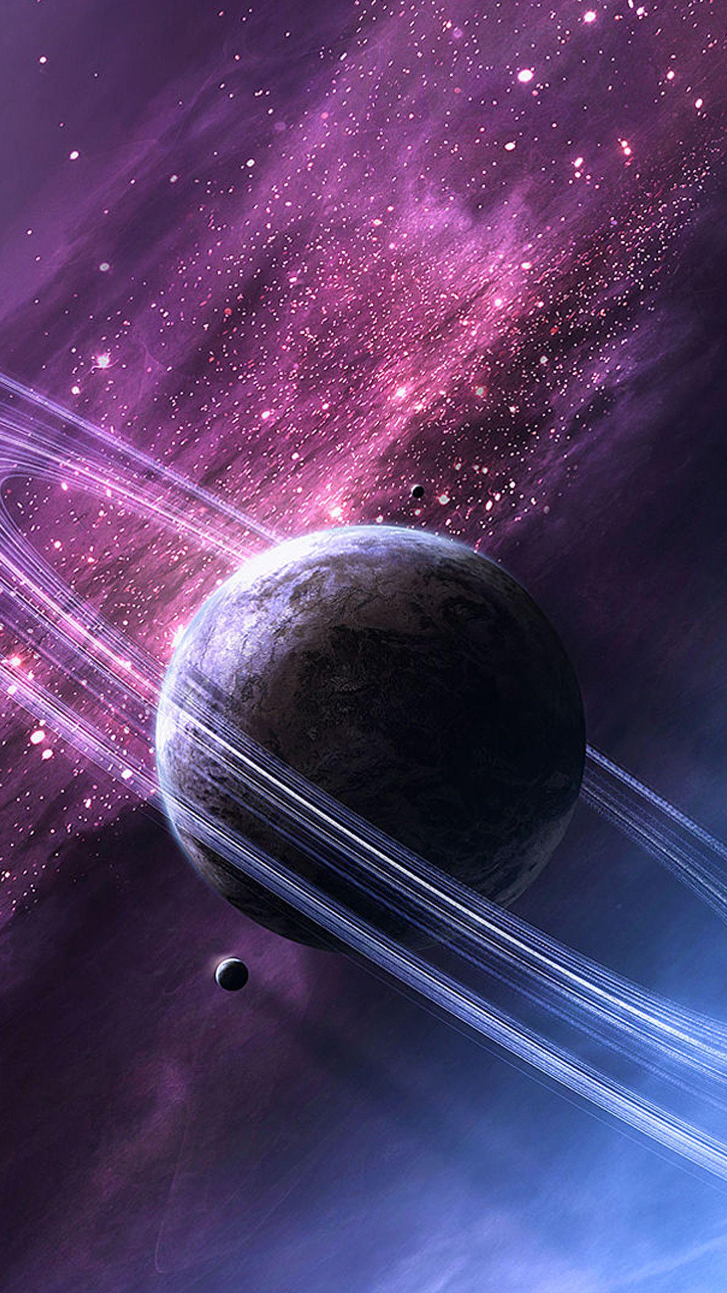 1440x2560 Beautiful Purple Galaxy Samsung Galaxy S6 Wallpaper Wallpaper For iPhone, Download Wallpaper