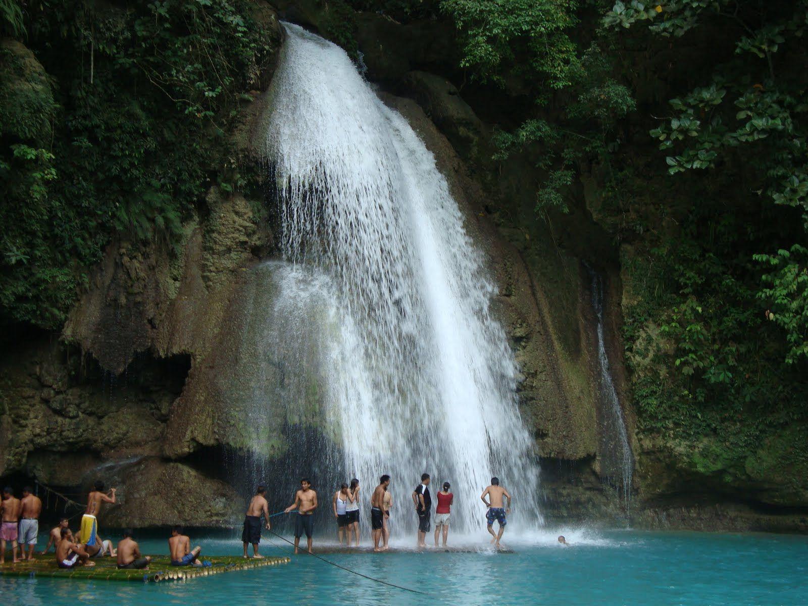 1600x1200 the biggest among the three waterfalls in Kawasan, Badian, Cebu